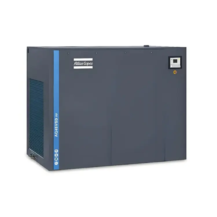 Estrela economizadora de energia com boa relação custo-benefício | Compressor de ar lubrificado com água isento de óleo AQ15-55 VSD com economia média de energia de 35% para todas as indústrias